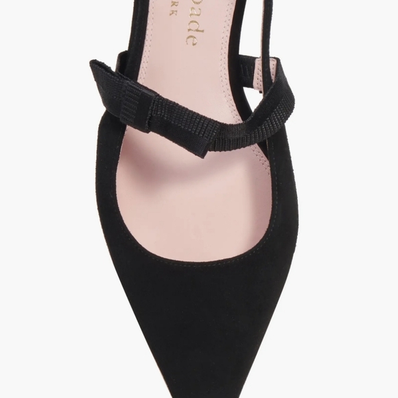 New!! Kate spade Maritza leather modern flat Sling back shoe - Picture 4 of 6